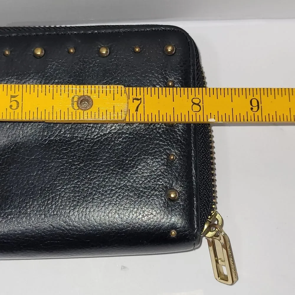 Juicy Couture Black Wallet with Gold Accents